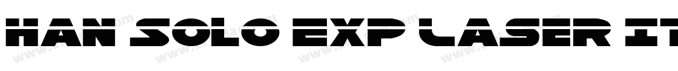 Han Solo Exp Laser Italic字体转换